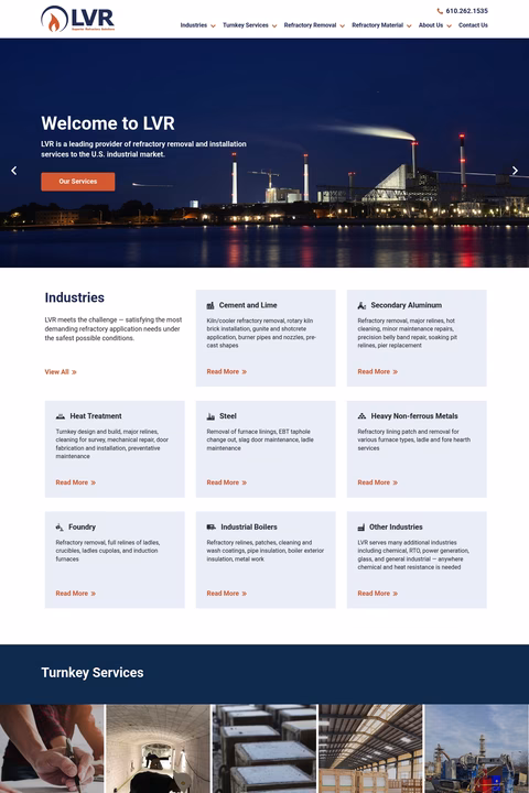 Lehigh-Valley-Refractories Homepage 1440px