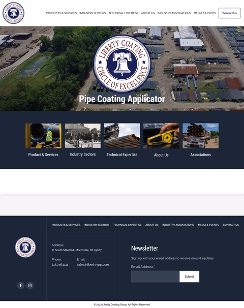 Liberty-Coating Homepage 1440px