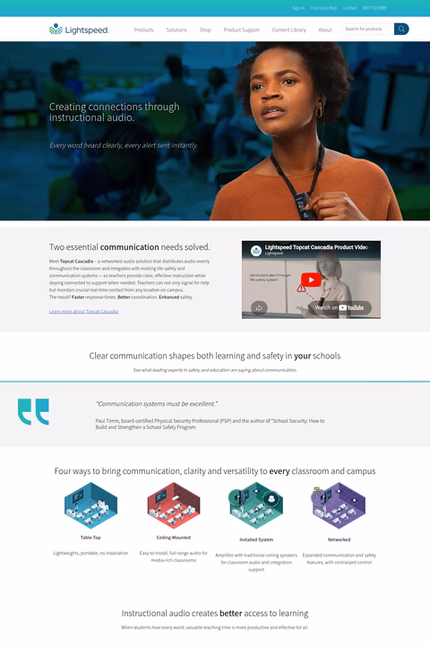 Lightspeed-Technologies Homepage 1440px