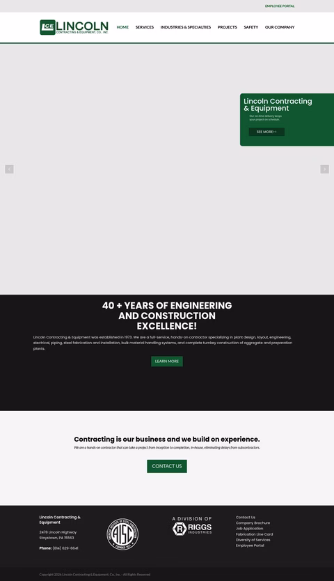 Lincoln-Contracting-Equipment Homepage 1440px