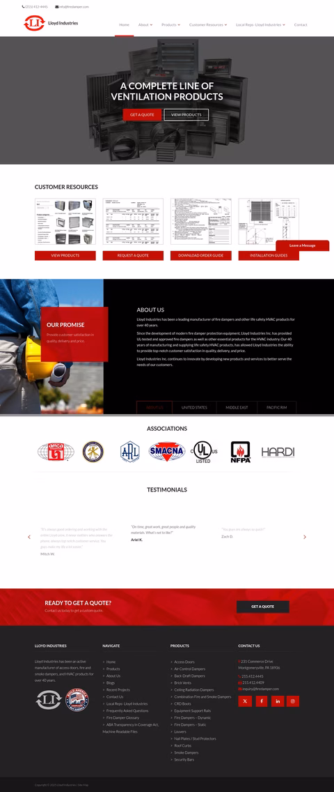 Lloyd-Industries Homepage 1440px