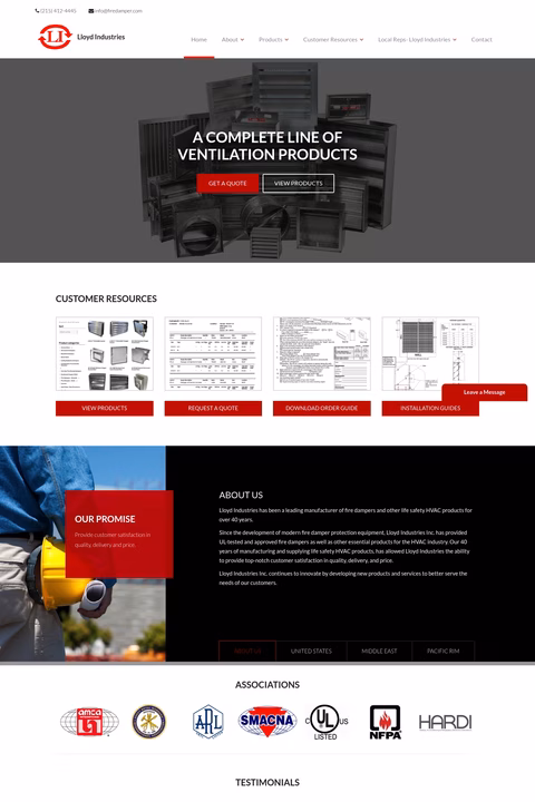 Lloyd-Industries Homepage 1440px