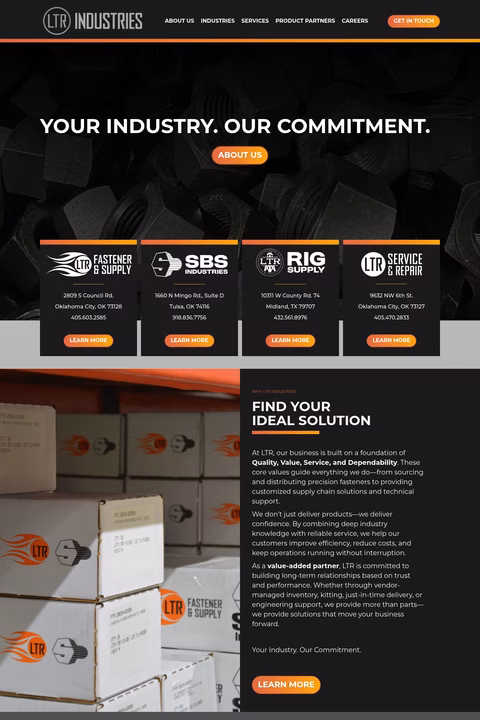 Ltr-Industries Homepage 1440px