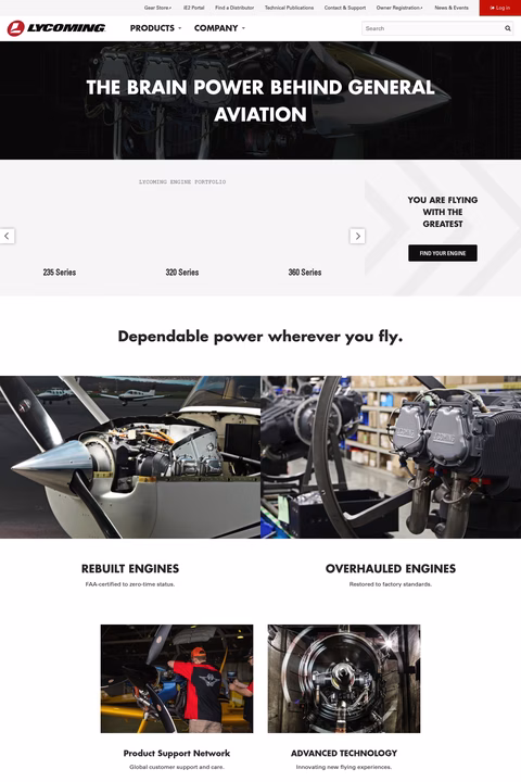 Lycoming-Engines Homepage 1440px