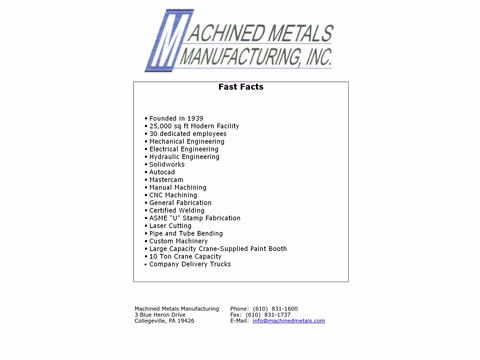 Machined-Metals-Manufacturing Homepage 1440px