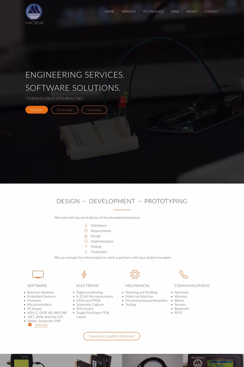 Macsema Homepage 1440px