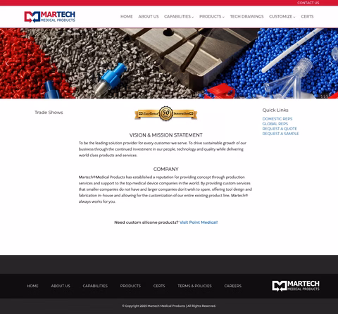 Martech-Medical-Products Homepage 1440px