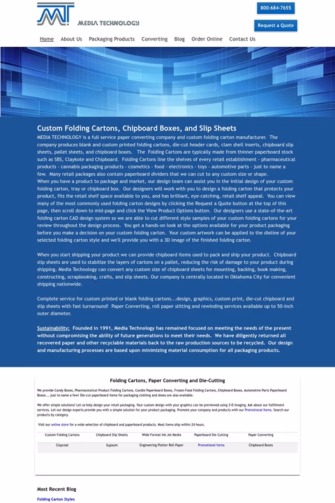 Media-Technology Homepage 1440px