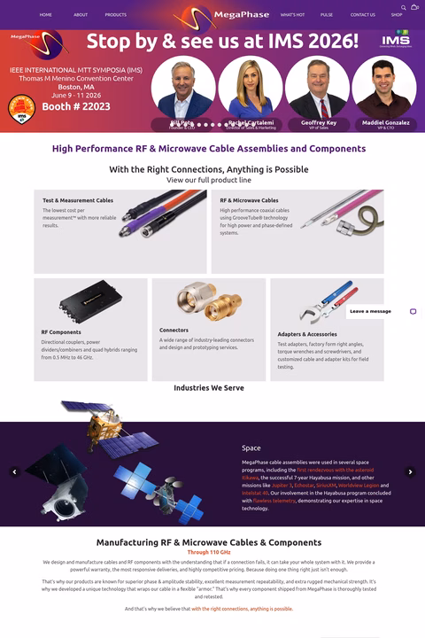 Megaphase Homepage 1440px