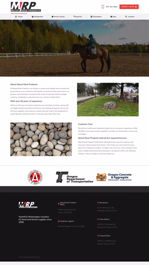 Meisel-Rock-Products Homepage 1440px