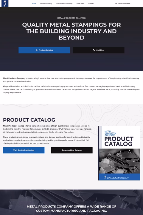 Metal-Products Homepage 1440px