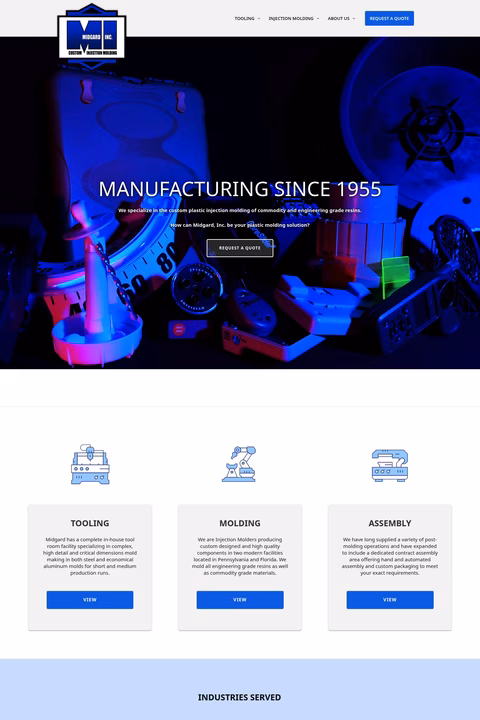 Midgard-Custom-Injection-Molding Homepage 1440px