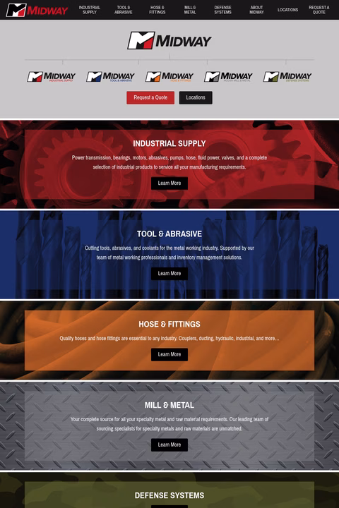 Midway-Industrial-Supply Homepage 1440px