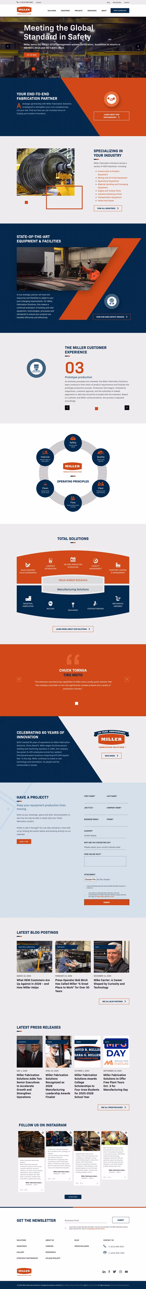 Miller-Fabrication-Solutions Homepage 1440px