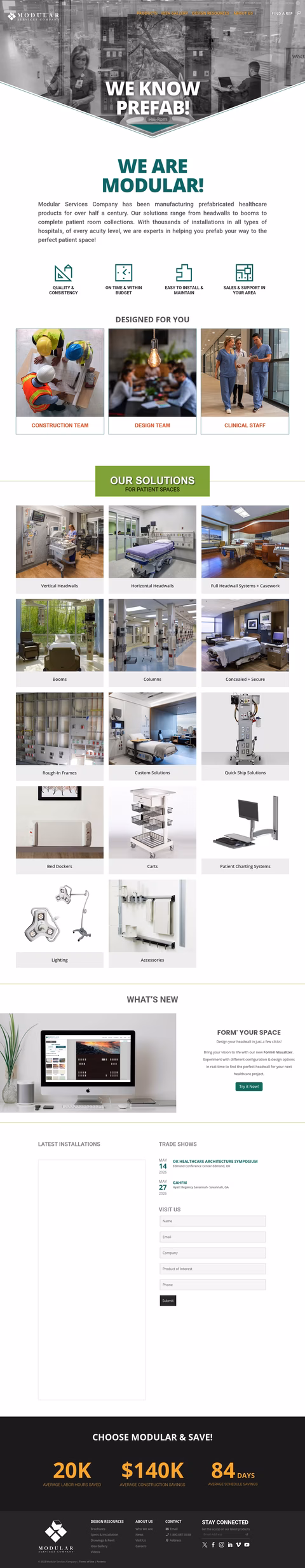 Modular-Services-Company Homepage 1440px