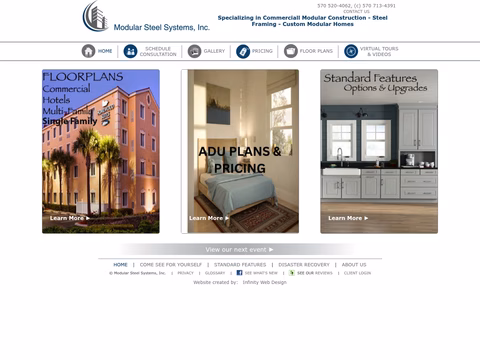 Modular-Steel-Systems Homepage 1440px