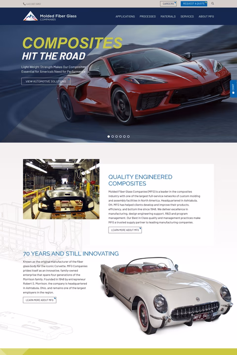 Molded-Fiber-Glass-Company Homepage 1440px