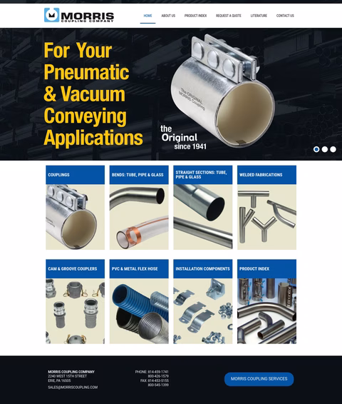 Morris-Coupling-Company Homepage 1440px