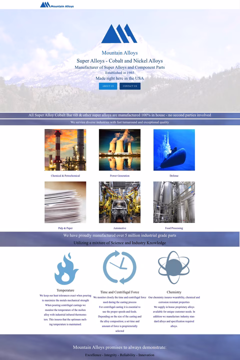 Mountain-Alloys Homepage 1440px