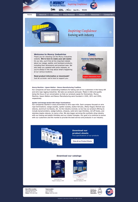 Muncy-Industries Homepage 1440px