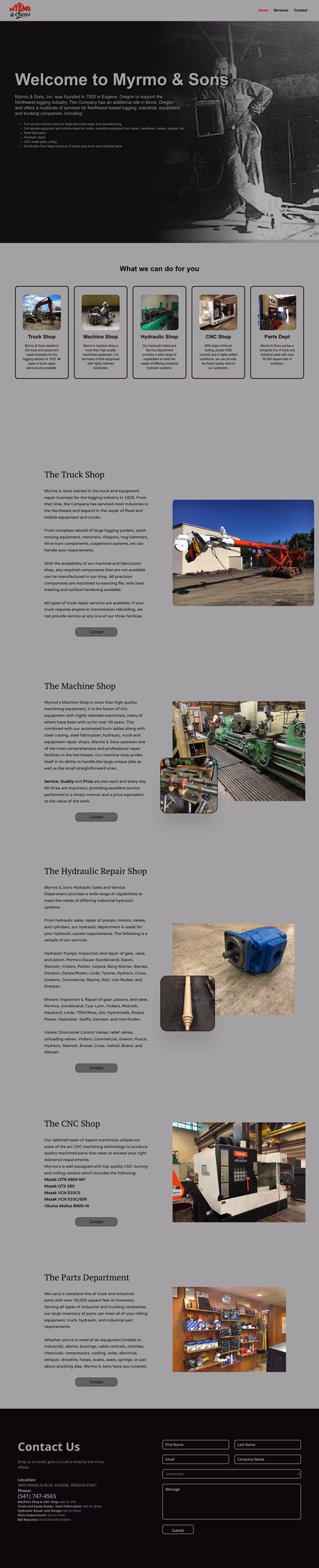 Myrmo-Sons Homepage 1440px