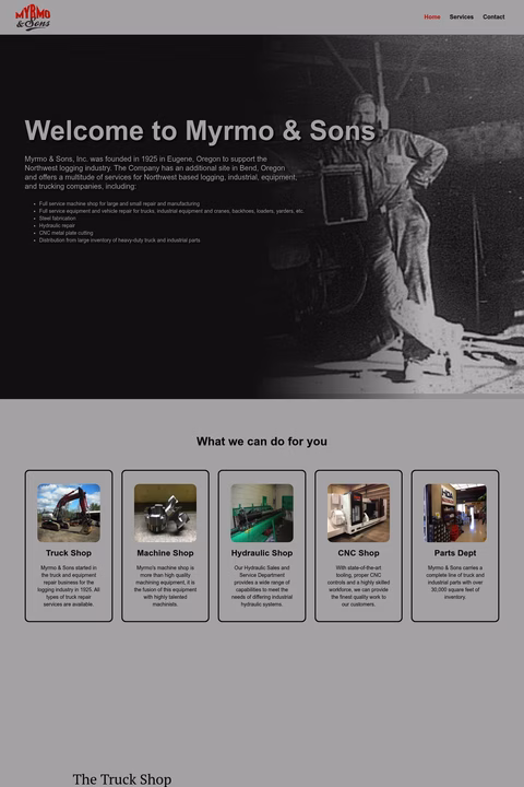 Myrmo-Sons Homepage 1440px