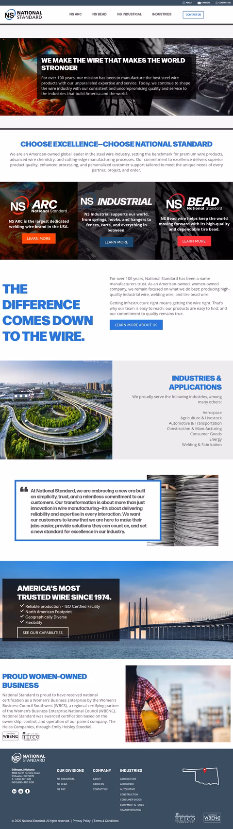 National-Standard Homepage 1440px