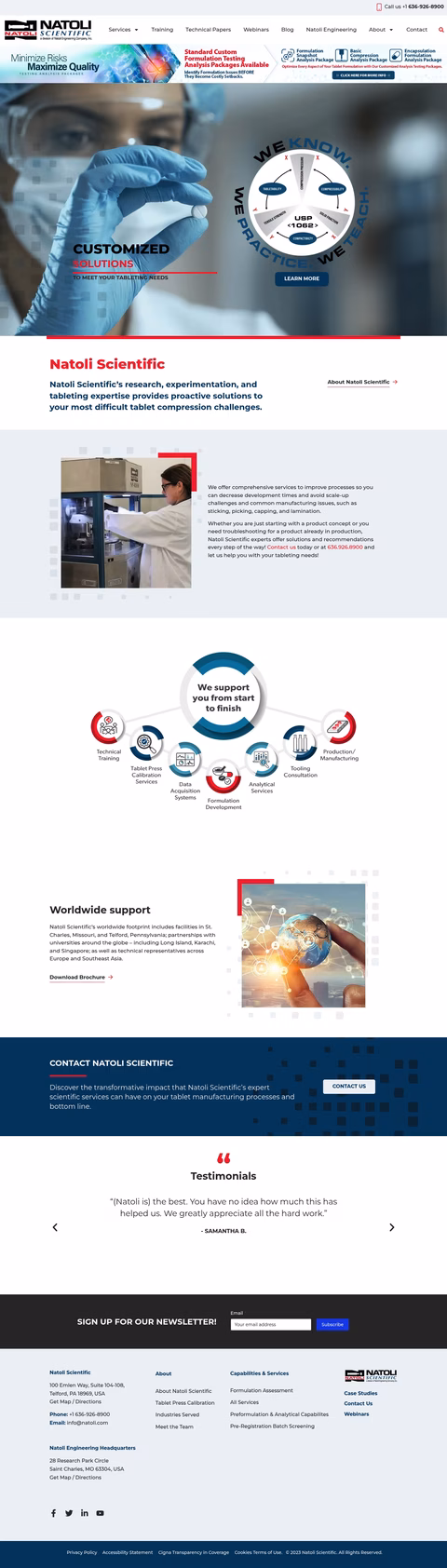 Natoli-Scientific Homepage 1440px