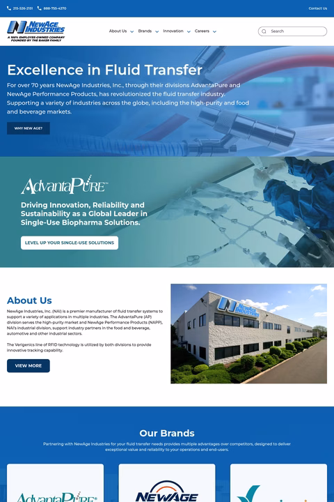 Newage-Industries Homepage 1440px
