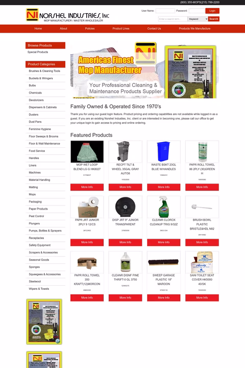 Norshel-Industries Homepage 1440px