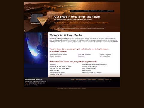 Northwest-Copper-Works Homepage 1440px