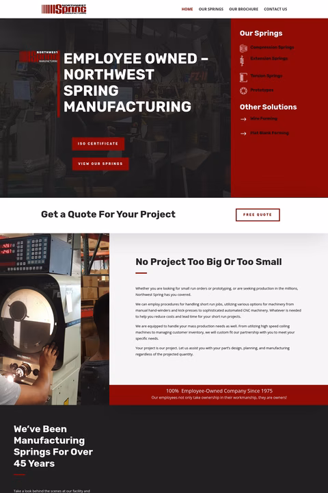 Northwest-Spring-Manufacturing Homepage 1440px