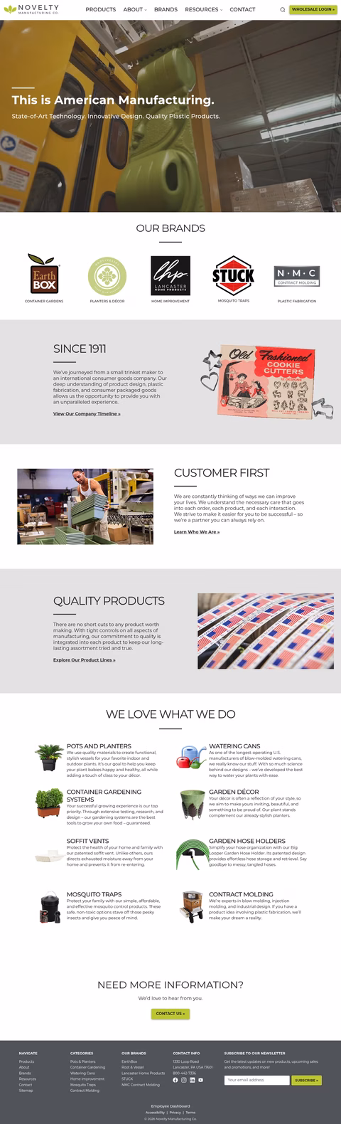 Novelty-Manufacturing Homepage 1440px