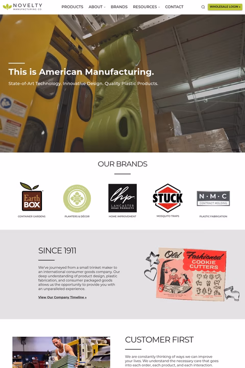 Novelty-Manufacturing Homepage 1440px