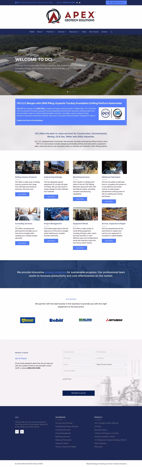 Oci-Division Homepage 1440px