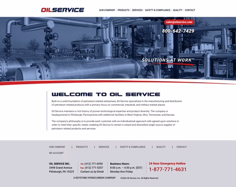Oil-Service Homepage 1440px