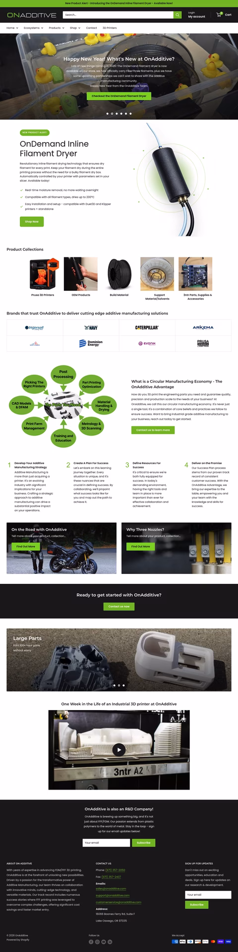Onadditive Homepage 1440px