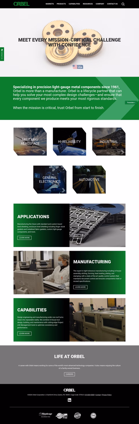 Orbel Homepage 1440px