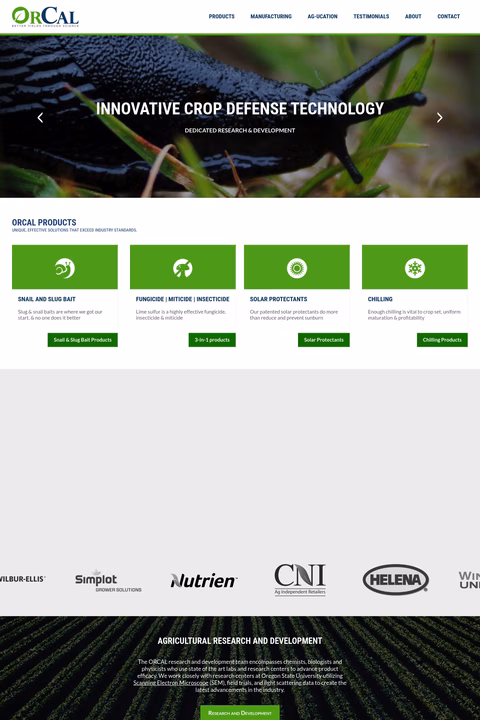 Orcal Homepage 1440px