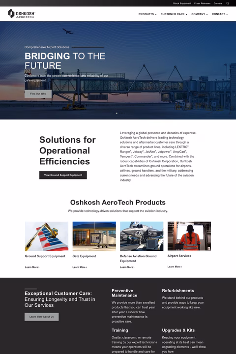 Oshkosh-Aerotech Homepage 1440px