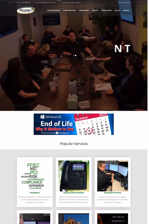 Pa-Connect Homepage 1440px