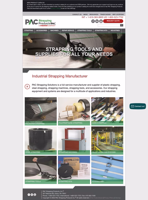 Pac-Strapping-Products Homepage 1440px