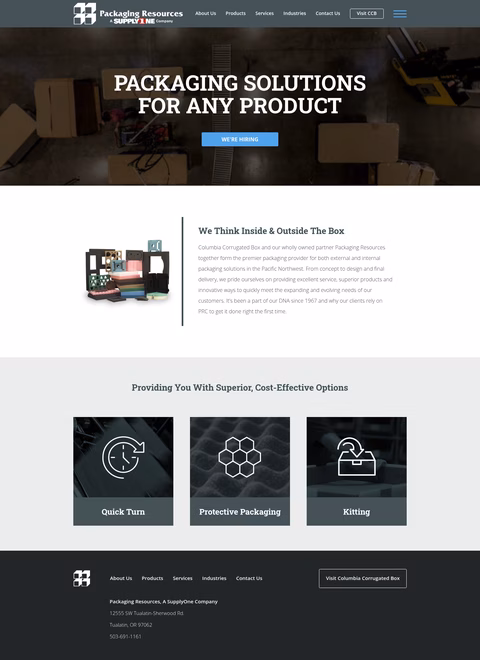 Packaging-Resources-Company Homepage 1440px