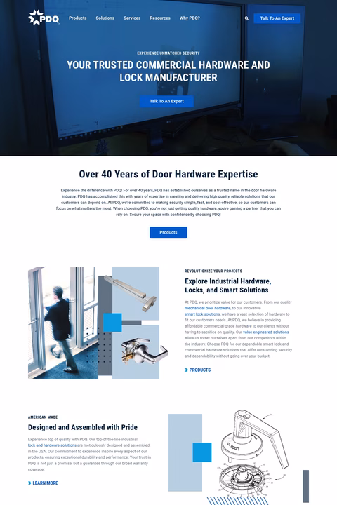 Pdq-Industries Homepage 1440px