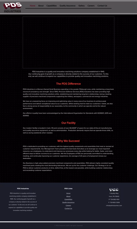 Pds-Industries Homepage 1440px
