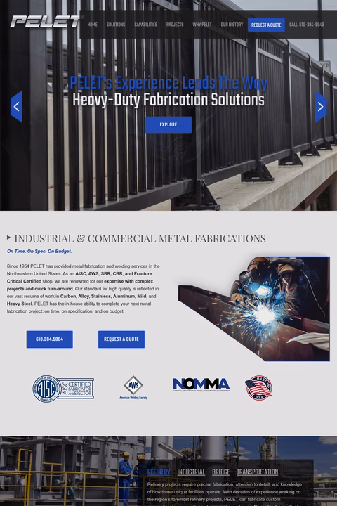 Pelets-Welding Homepage 1440px