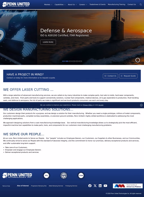 Penn-United-Technologies Homepage 1440px