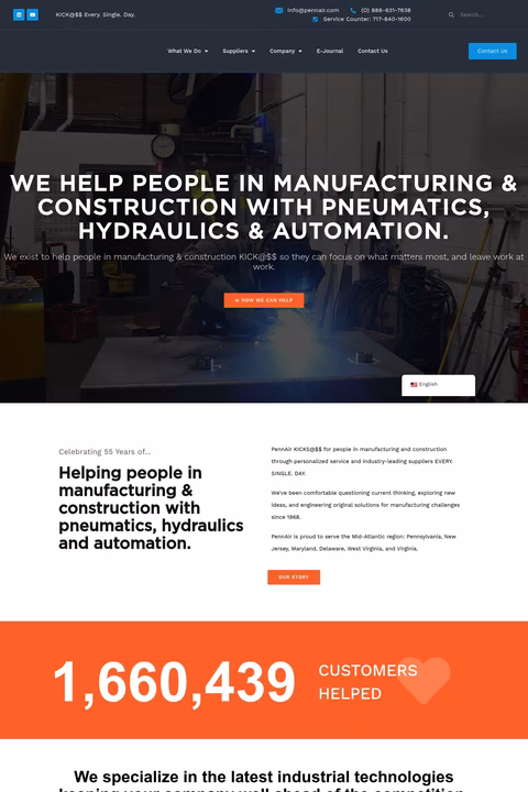 Pennair Homepage 1440px