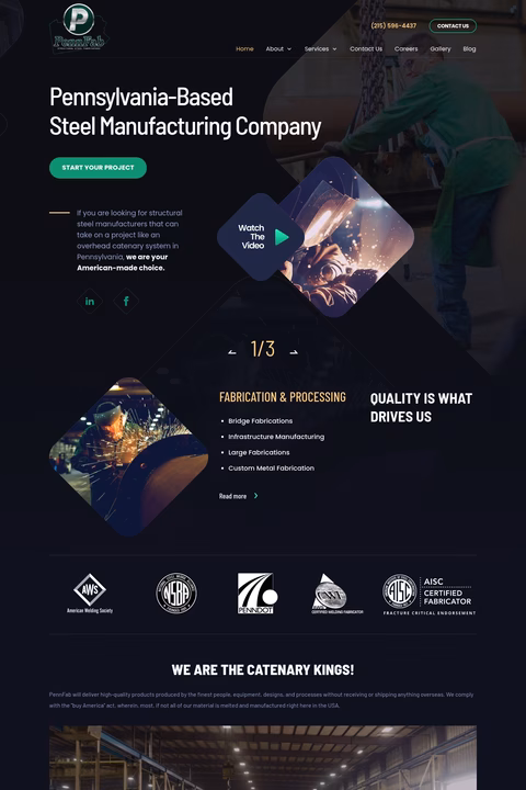 Pennfab Homepage 1440px