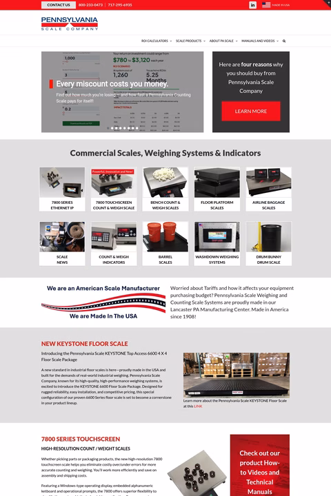 Pennsylvania-Scale-Company Homepage 1440px